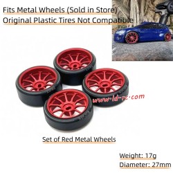 LDRC LD2802 Upgrade Parts Wheels Red