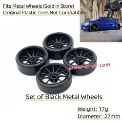 LDRC LD2803 Upgrade Parts Wheels Black