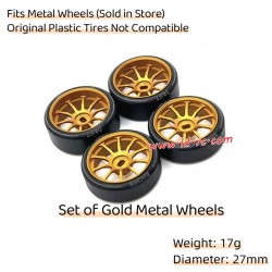LDRC LD2804 Upgrade Parts Wheels Gold