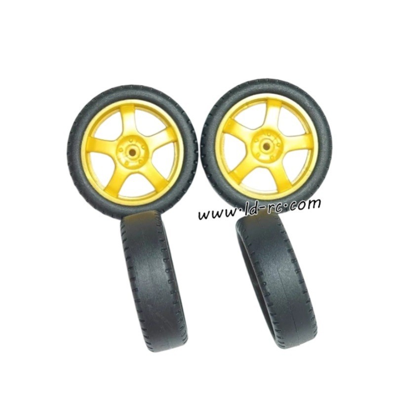 LDRC LD2801 High Speed RC Car Parts Drift Wheel Yellow