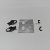 LDRC LD2801 RC Car Parts Side Mirror Door Handle and Lens Stickers