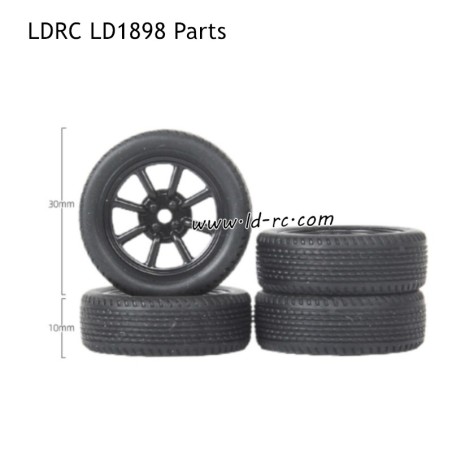 LDRC LD1898 Parts Racing Tyres Black
