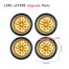 LDRC LD1898 Upgrade Parts Wheels Gold