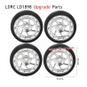 LDRC LD1898 Upgrade Parts Wheels C Style Silver