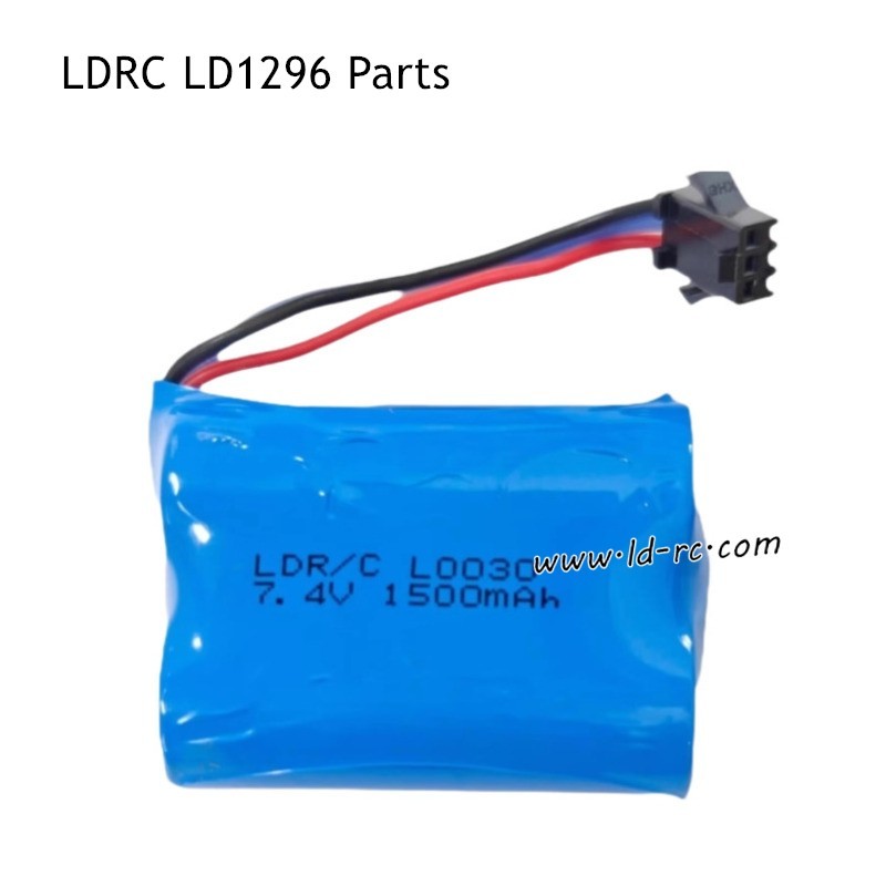 LDRC LD1296 RC Car Parts 7.4V 1500mAh Battery