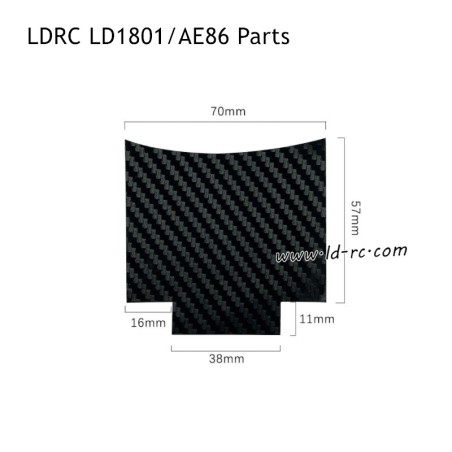 Carbon Fiber Coated Headliner LA0035 Spare Parts for LDRC LD1801/AE86 1/18 High Speed RC Drift Car