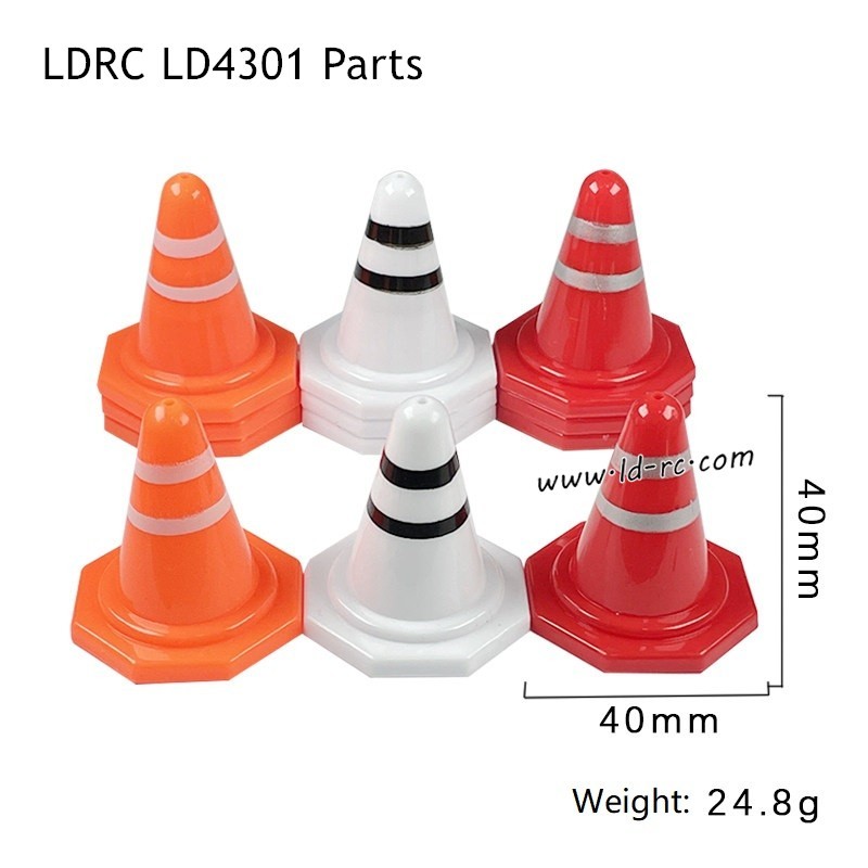 LDRC LD4301 Parts Colorful Traffic Cones
