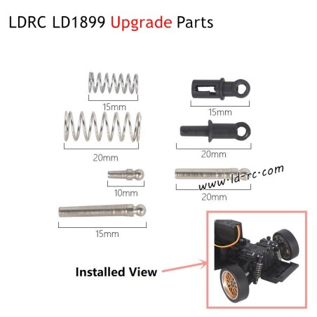 Shock Kit Upgrade Parts for LDRC LD1899 2.4G Racing RC Car