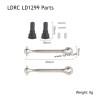 LDRC LD1299 Rock RC Crawler Parts Metal Dog Bone Hex Shafts 1299-010