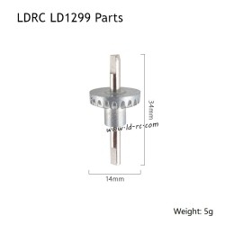 Front Axle Shaft 1299-013 Parts for LDRC LD1299 RC Rock Crawler