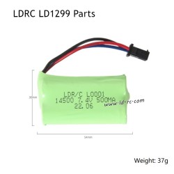 7.4V 500mAh Battery Parts for LDRC LD1299 High Speed Off-road Truck