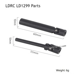 Rear Transmission Shaft Plastic Parts for LDRC LD1299 High Speed Off-road Truck