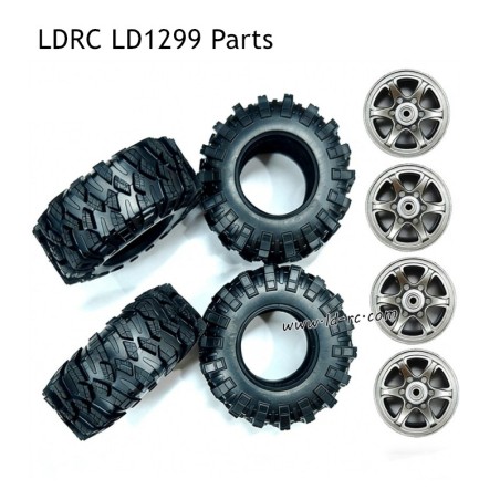 LDRC LD1299 Rock RC Crawler Parts Wheels without Couplers