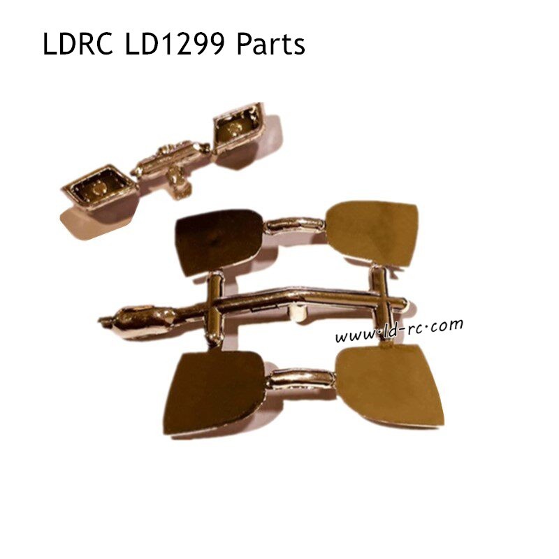 Side Mirror Lens and Exhaust Tip Set Parts for LDRC LD1299 RC Rock Crawler