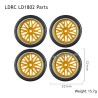 LDRC LD1802 RC Drift Car Accessories Yellow Drift Tires LA0028