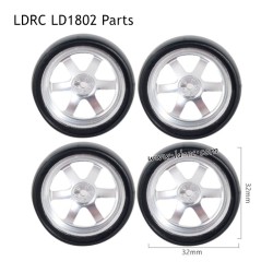 LDRC LD1802 RC Drift Car Accessories Tire with Metal Hub