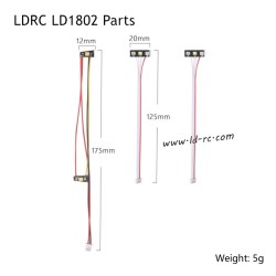 LDRC LD1802 RC Drift Car Accessories Front and Rear Lamp Panels