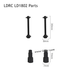 LDRC LD1802 RC Drift Car Accessories Black Drive Shafts