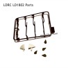 LDRC LD1802/FC RC Drift Car Parts Rearview White Mirror and Lens and Wiper