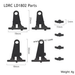 LDRC LD1802 RC Drift Car Parts Lower Swing Arms