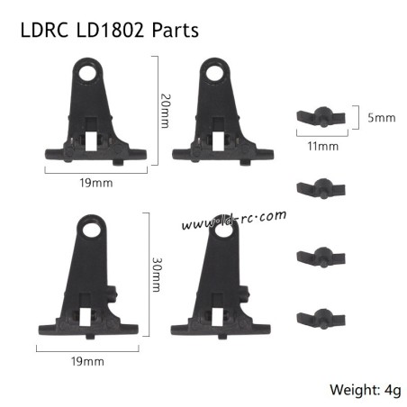 LDRC LD1802 RC Drift Car Parts Lower Swing Arms