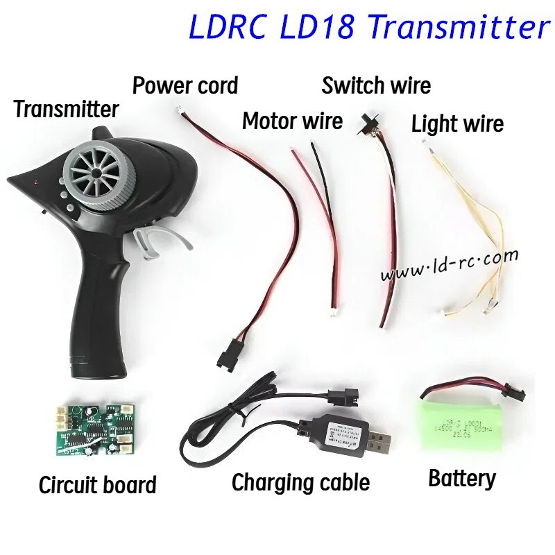 LDRC LD18 High Speed RC Car Parts Transmitter