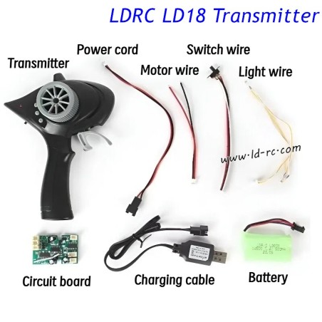 LDRC LD18 High Speed RC Car Parts Transmitter