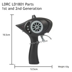 Three-Channel Transmitter 1st and 2nd Generation Parts for LDRC LD1801/AE86 1/18 RC Drift Car