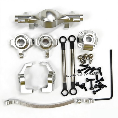 Metal Front Axle Assembly Upgrade Parts for LDRC LD18401Pro Rock RC Crawler