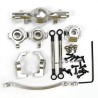 Metal Front Axle Assembly Upgrade Parts for LDRC LD18401Pro Rock RC Crawler