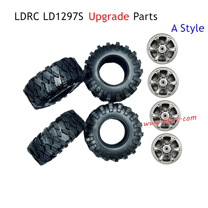 LDRC LD1297S RC Car Parts Wheel Tread and Wheel Hubs A Style