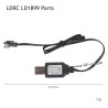 3P Charging Cable Parts for LDRC LD1899 2.4G Racing RC Car