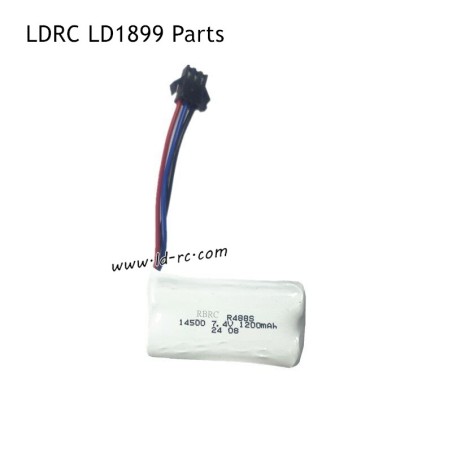 7.4V 1200mAh SM 3P Battery Parts for LDRC LD1899 2.4G Racing RC Car