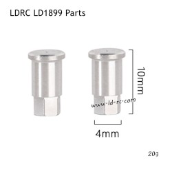 Metal Front Hexagonal Shaft Parts for LDRC LD1899 2.4G Racing RC Car