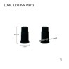 Front Hexagonal Shaft Parts for LDRC LD1899 2.4G Racing RC Car