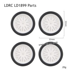 LDRC LD1899 2.4G RC Car Parts Drift Tires Silver