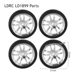 LDRC LD1899 2.4G RC Car Parts Model A Drift Tires Silver