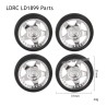 LDRC LD1899 2.4G RC Car Parts Model B Drift Tires Silver