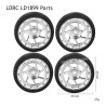LDRC LD1899 2.4G RC Car Parts Model C Drift Tires Silver