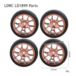 LDRC LD1899 2.4G RC Car Parts Model D Drift Tires Champagne Gold