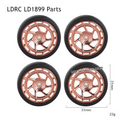 LDRC LD1899 2.4G RC Car Parts Model C Drift Tires Gold