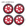 Drift Tires with Metal Hub Upgrade Parts for LDRC LD1899 RC Truck RC Truck