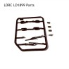 Exterior Decorative Sheet and Lens Parts for LDRC LD1899/GTR 2.4G Racing RC Car