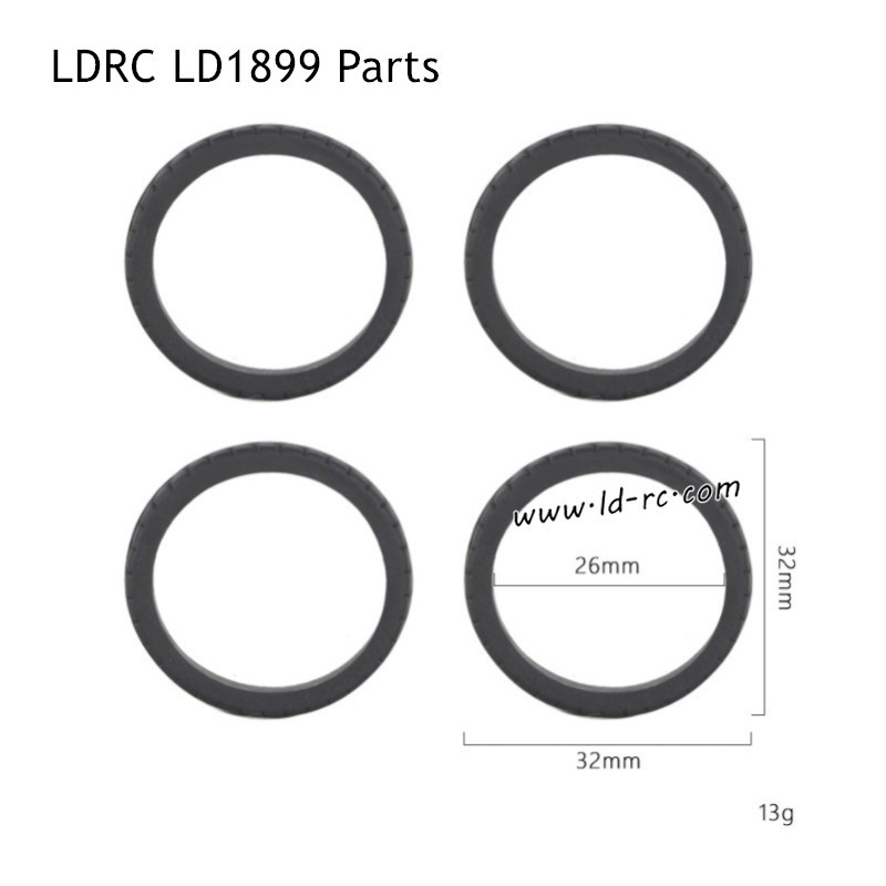Racing Wheel Tread Parts for LDRC LD1899 Racing RC Car