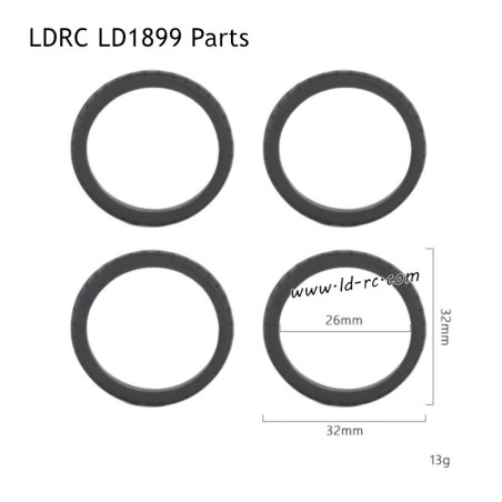 Racing Wheel Tread Parts for LDRC LD1899 Racing RC Car