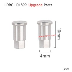 Metal Front Hexagonal Shaft Upgrade Parts for LDRC LD1899/A99 RC Truck