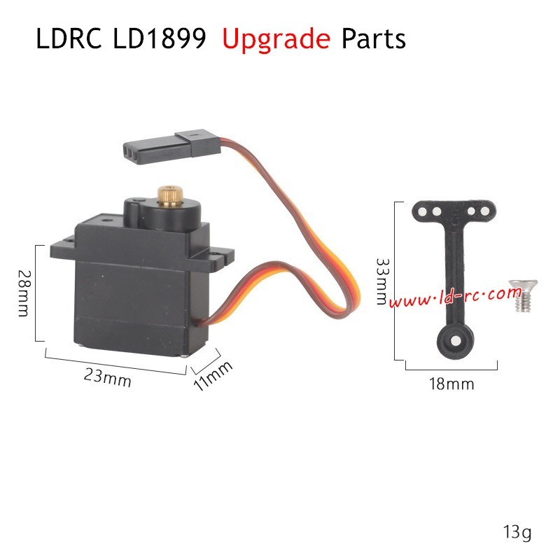 9g Servo with Metal Gear Upgrade Parts for LDRC LD1899/A99 RC Truck