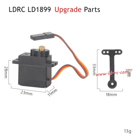 9g Servo with Metal Gear Upgrade Parts for LDRC LD1899/A99 RC Truck
