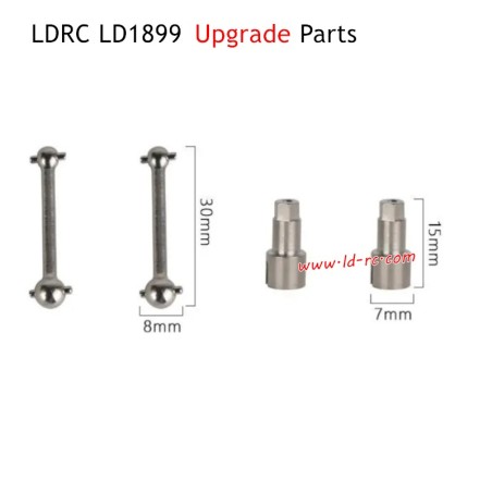 Metal Drive Shaft Upgrade Parts for LDRC LD1899 RC Truck
