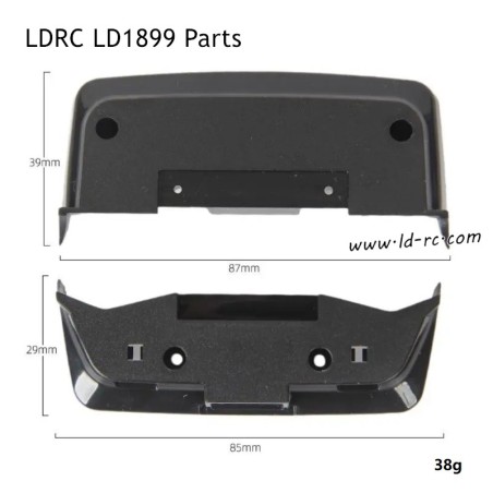 LDRC LD1899 2.4G RC Car Parts Front and Rear Chassis Plates